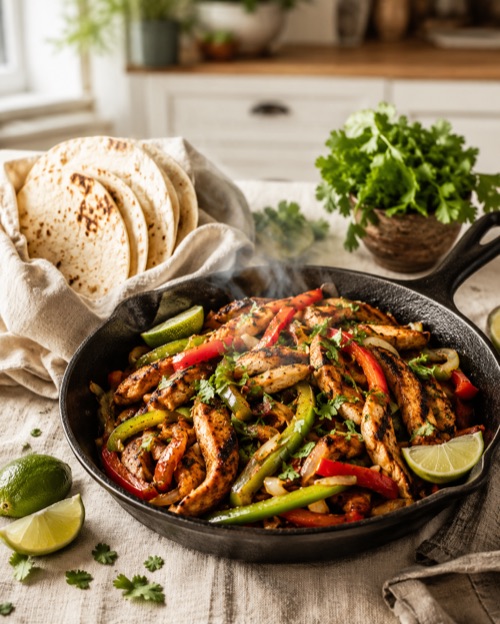 Chicken fajitas